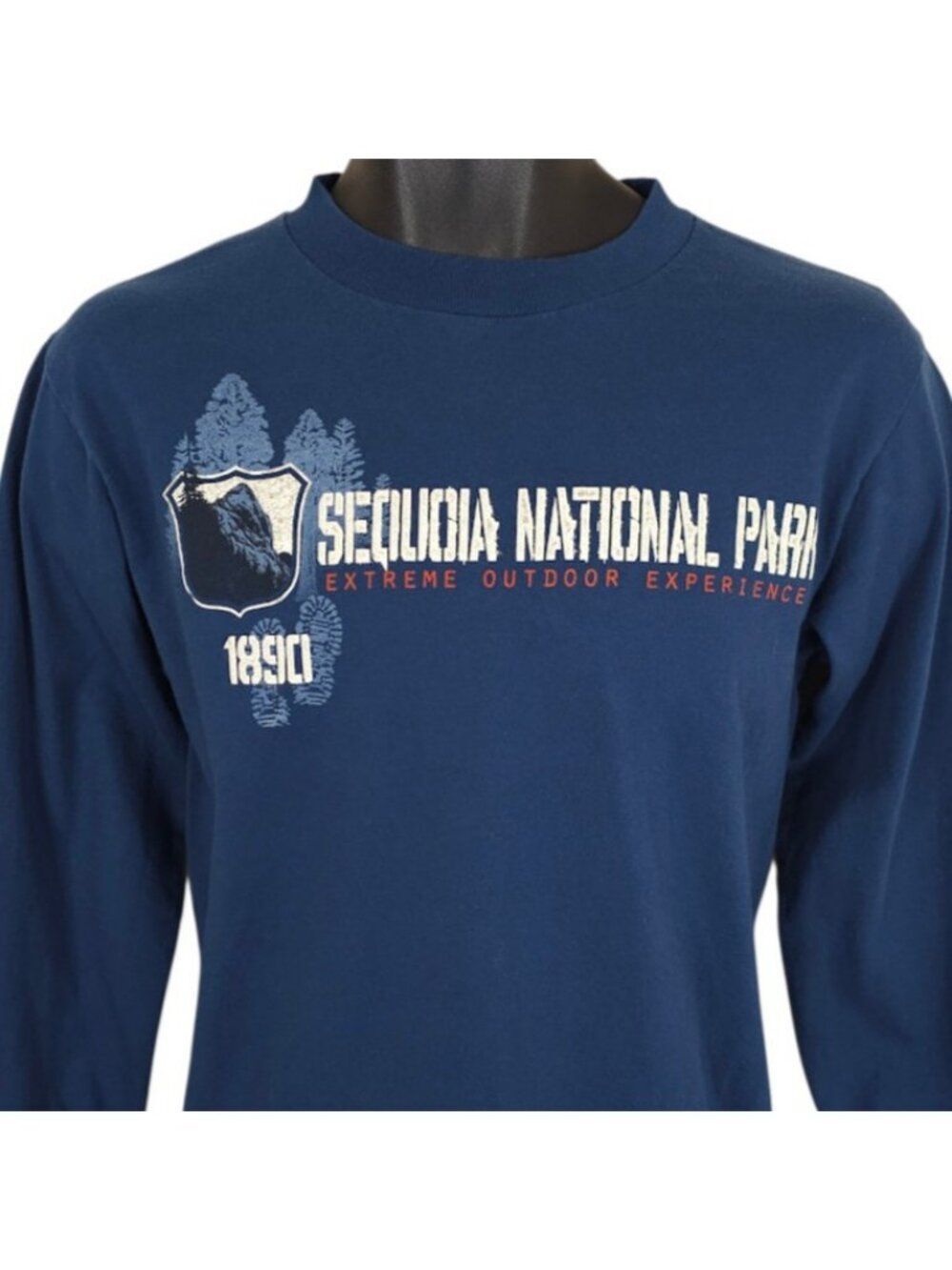 Sequoia National Park T Shirt Mens Size Small Blue Extreme Outdoor Experience